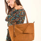 Patterned Drawstring Dress with V-Neck