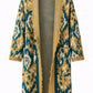 Jacquard Pattern Open Cardigan
