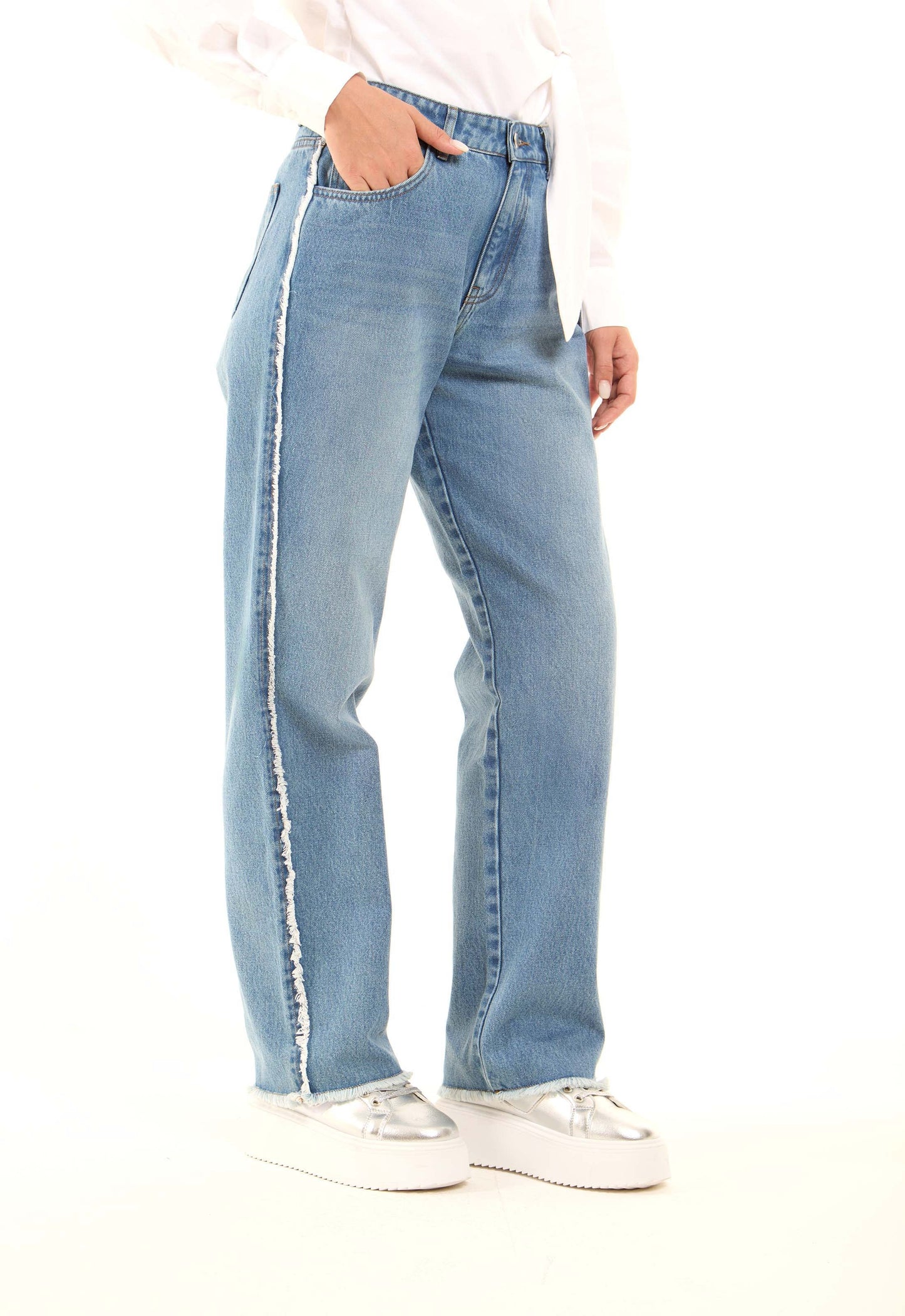 Classic Straight Denim Pants