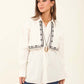 Classic Collar Soft Embroidered Blouse