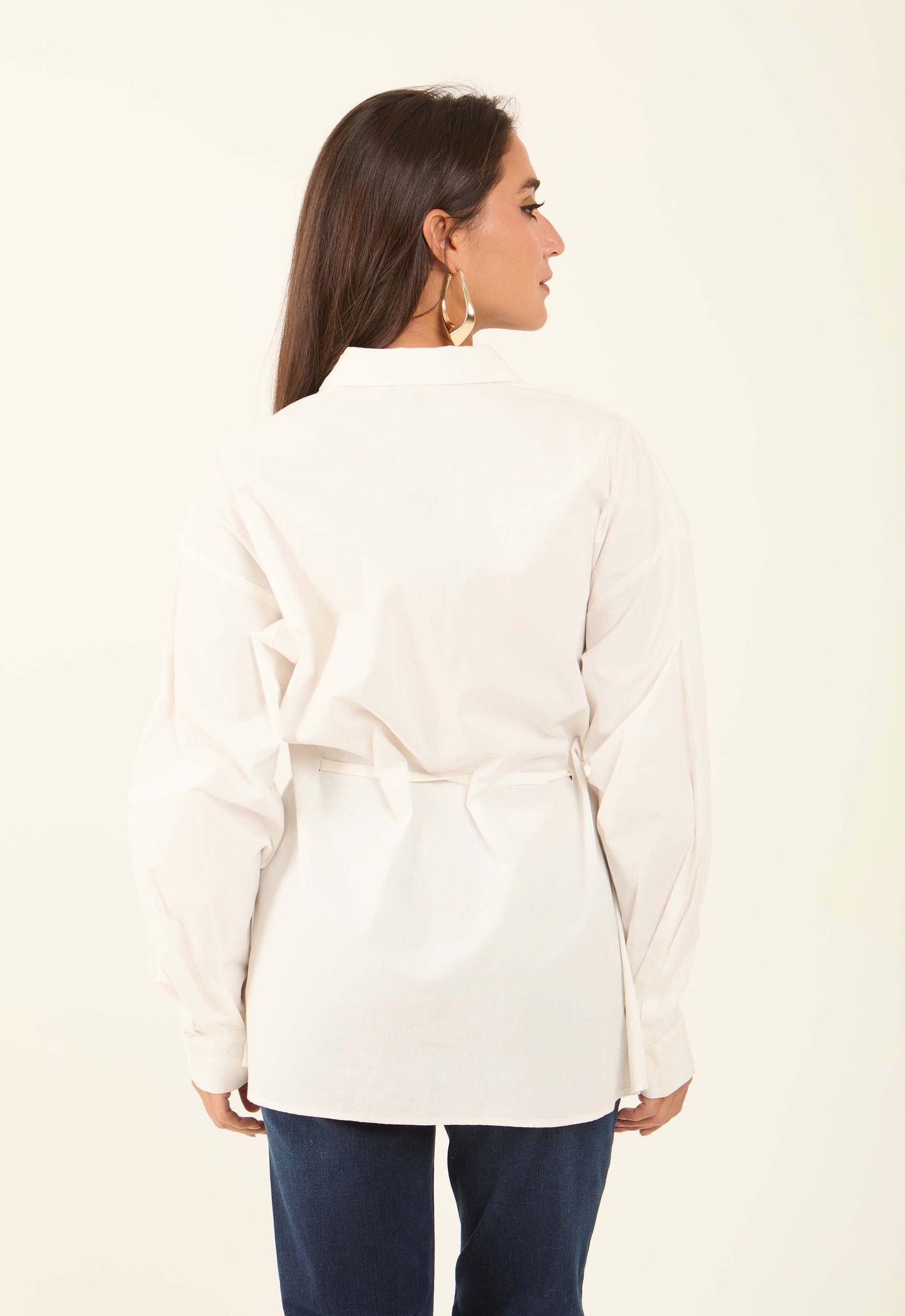 Classic Collar Soft Embroidered Blouse