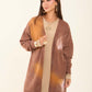 Dip-Dye Fashionable Long Winter Cardigan