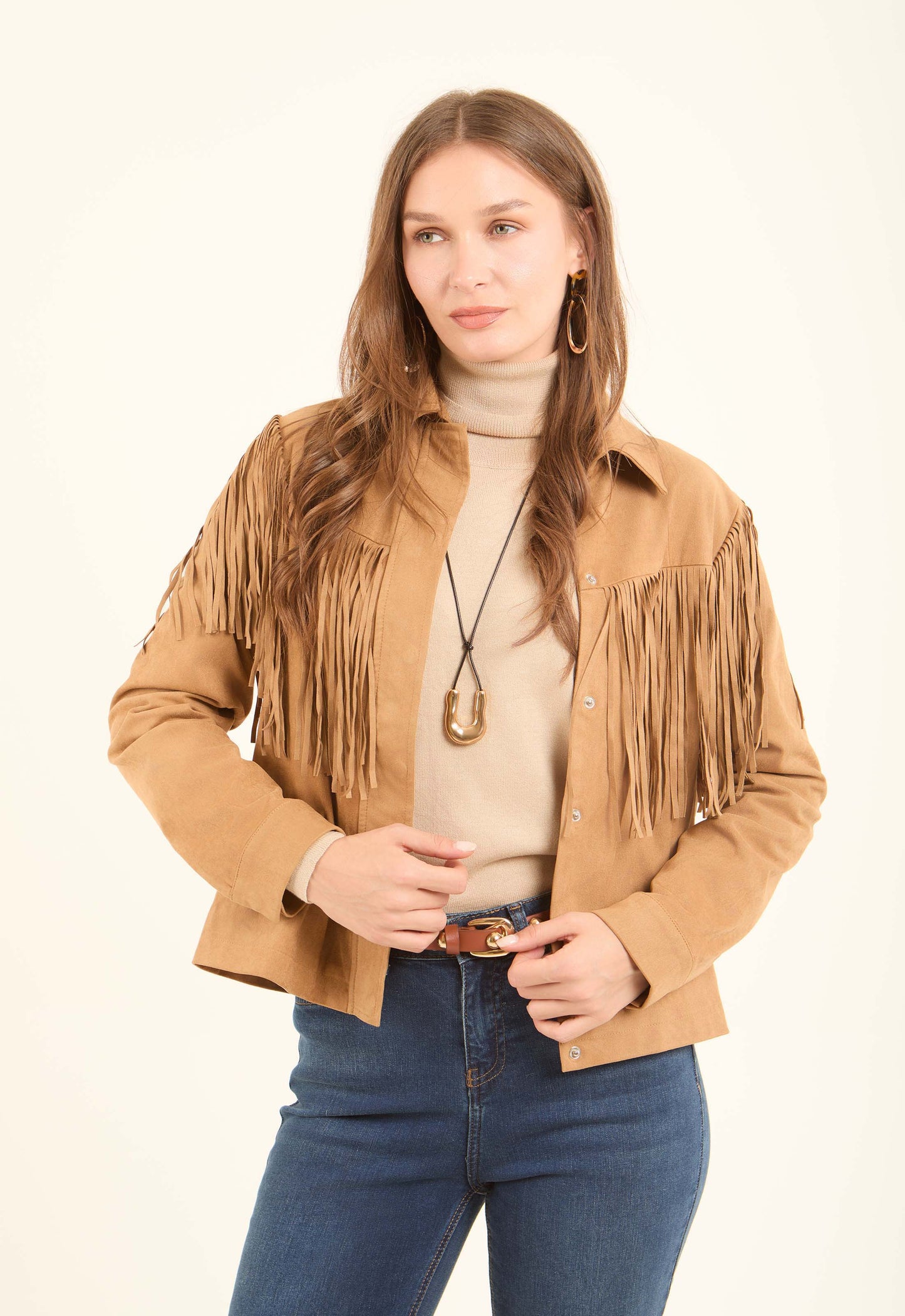 Fringed Western Cropped Jacket