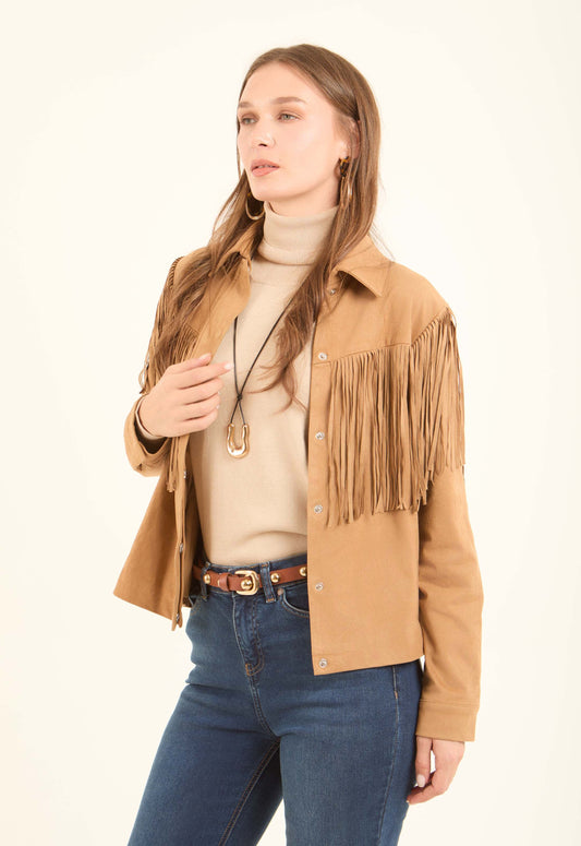 Fringed Western Cropped Jacket