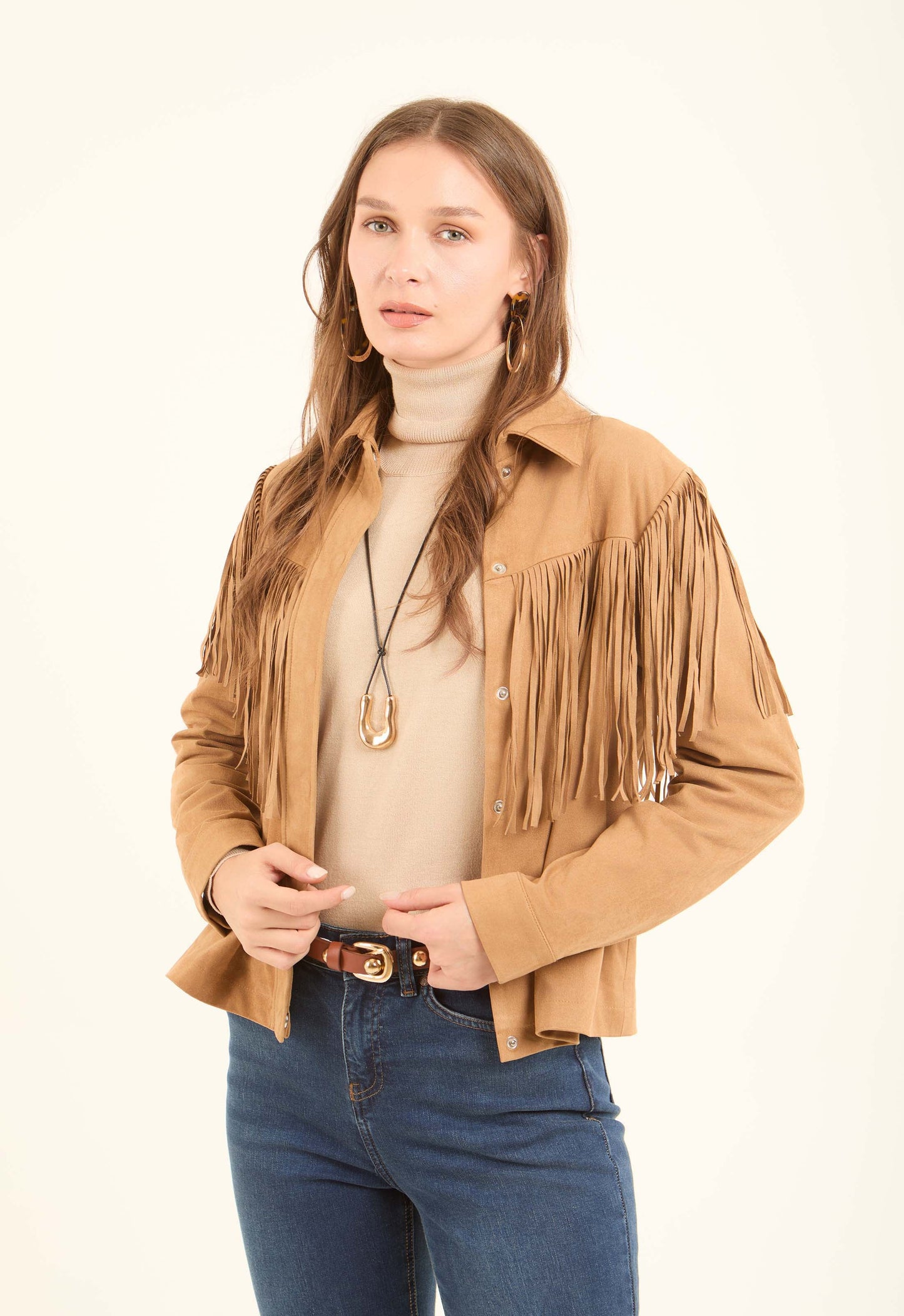 Fringed Western Cropped Jacket