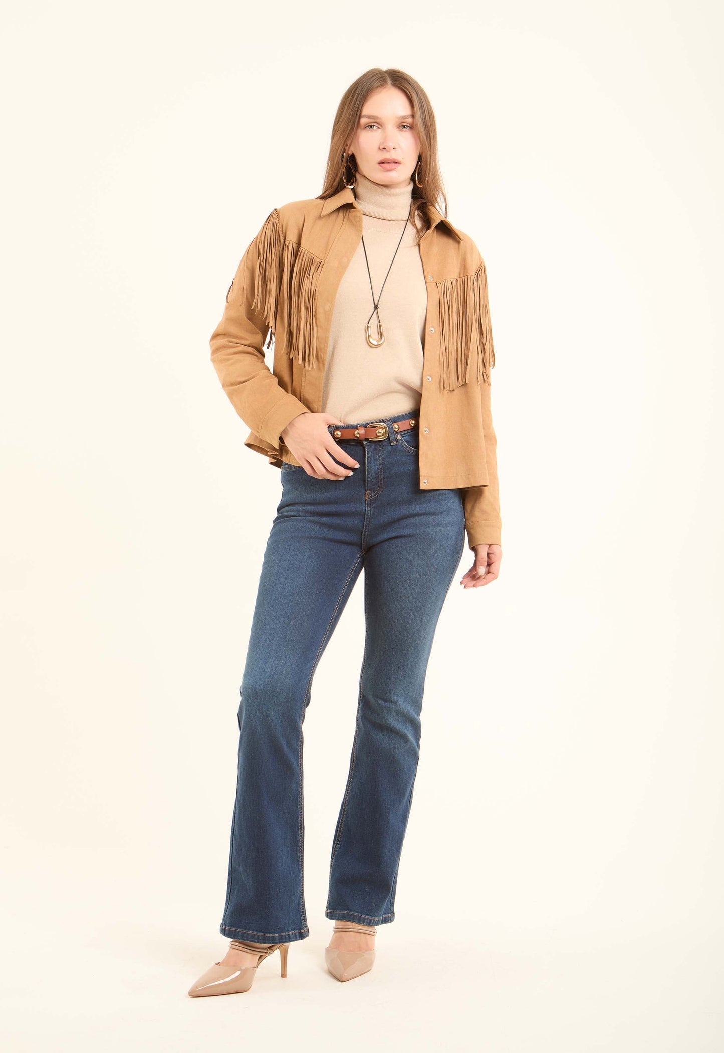 Fringed Western Cropped Jacket