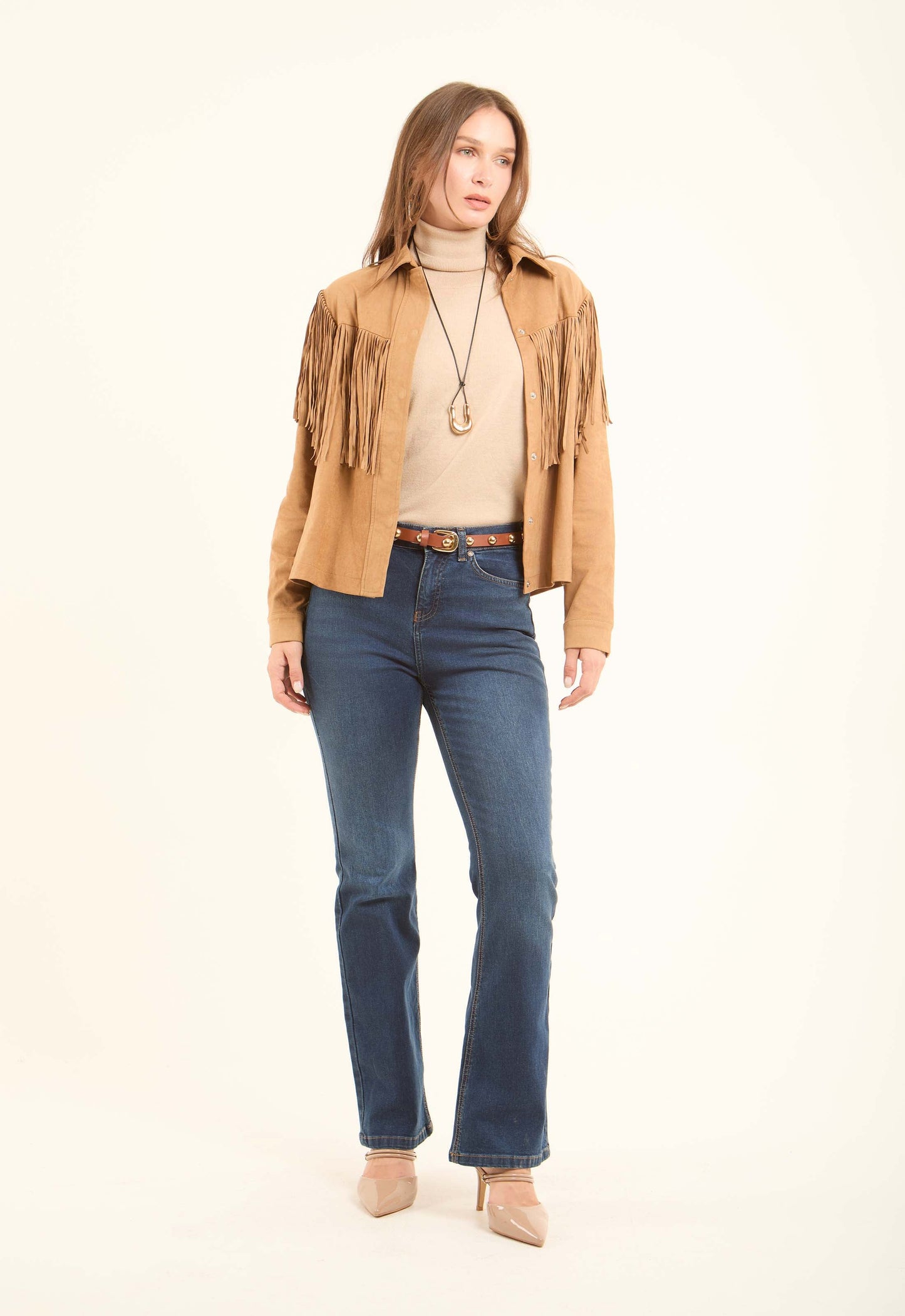 Fringed Western Cropped Jacket