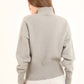 Front Stitched Crystal Studs Casual Pullover