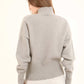 Front Stitched Crystal Studs Casual Pullover