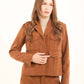 Corduroy Utility Jacket with Notched Lapels