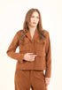 Corduroy Utility Jacket with Notched Lapels