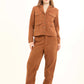Corduroy Utility Jacket with Notched Lapels
