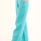 Knitted Wide-Leg Nylon Pants