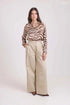 Long Sleeves Bi-Tone Zebra Shirt