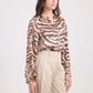 Long Sleeves Bi-Tone Zebra Shirt