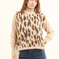 Crew Neck Leopard Soft Vest