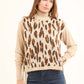 Crew Neck Leopard Soft Vest