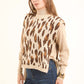 Crew Neck Leopard Soft Vest