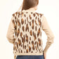 Crew Neck Leopard Soft Vest