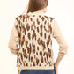 Crew Neck Leopard Soft Vest