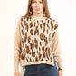 Crew Neck Leopard Soft Vest