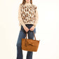 Crew Neck Leopard Soft Vest