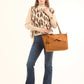 Crew Neck Leopard Soft Vest