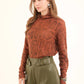Long Sleeves Regular Fit Pullover with Snake Pattern