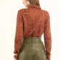 Long Sleeves Regular Fit Pullover with Snake Pattern