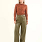 Long Sleeves Regular Fit Pullover with Snake Pattern