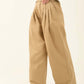 Pleated High-Waist Wide-Leg Pants