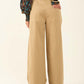 Pleated High-Waist Wide-Leg Pants
