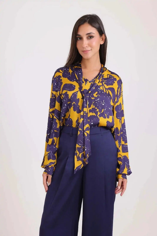 High-Waist Solid Wide-Leg Pants