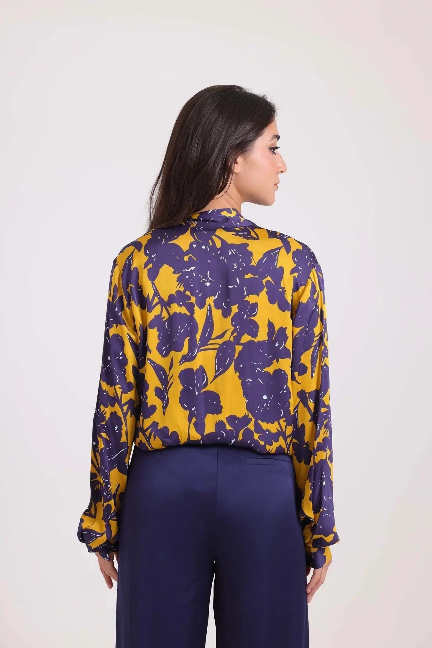 High-Waist Solid Wide-Leg Pants