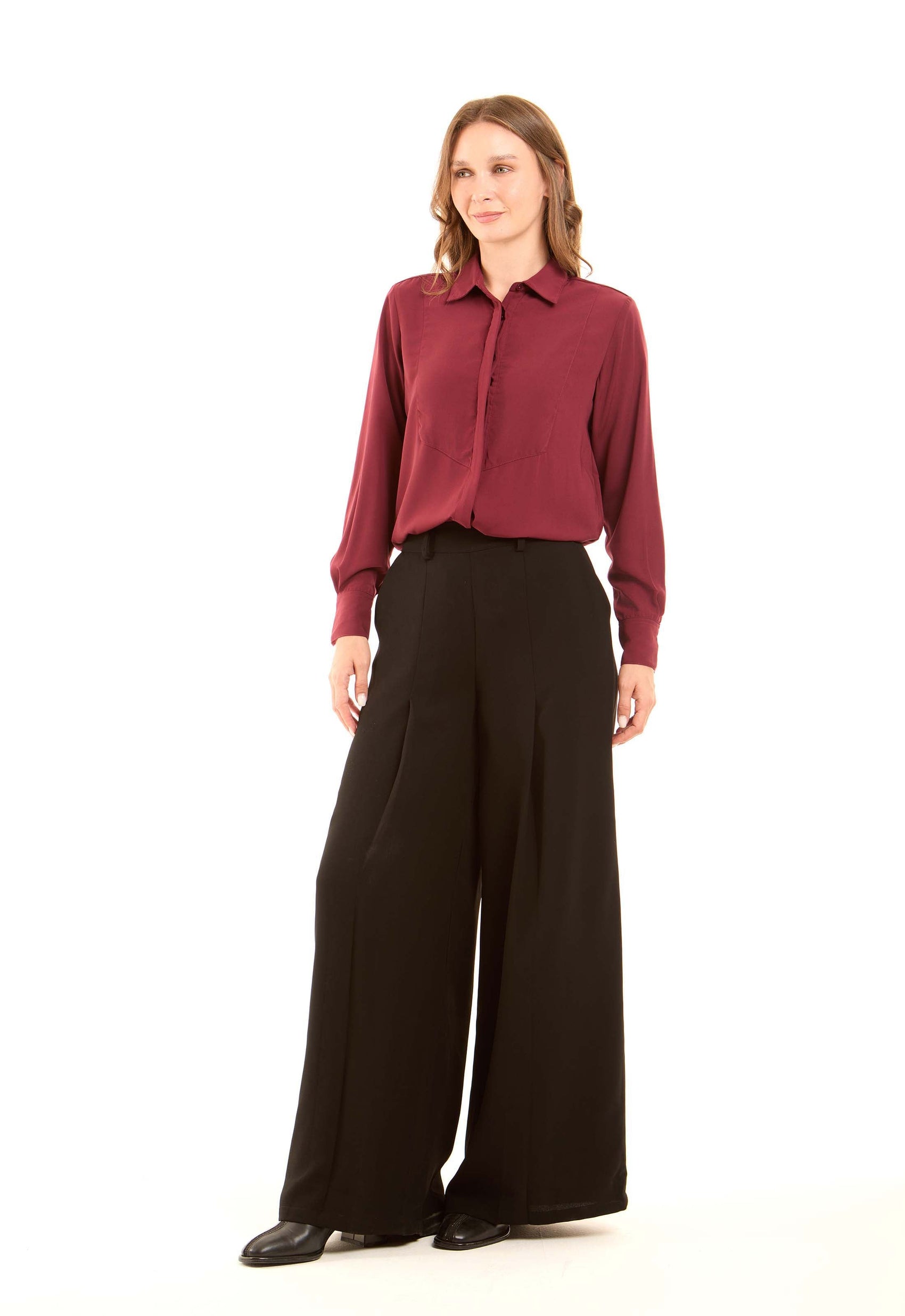 Essential Wide-Leg Dress Pants