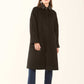 Embellished Collar Wool-Blend Coat