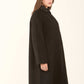 Embellished Collar Wool-Blend Coat