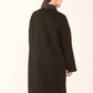 Embellished Collar Wool-Blend Coat