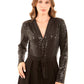 Long Sleeves Shiny Jumpsuit with Belt