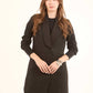 Classic Textured Long Vest with Single Button