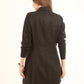 Classic Textured Long Vest with Single Button