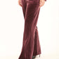 Velvet Straight-Leg Pants