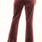 Velvet Straight-Leg Pants