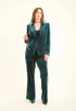 Velvet Straight-Leg Pants