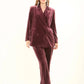 Velvet Double-Breasted Luxury Blazer