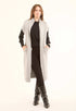 Stylish Long Zipped Cardigan with Side Pockets