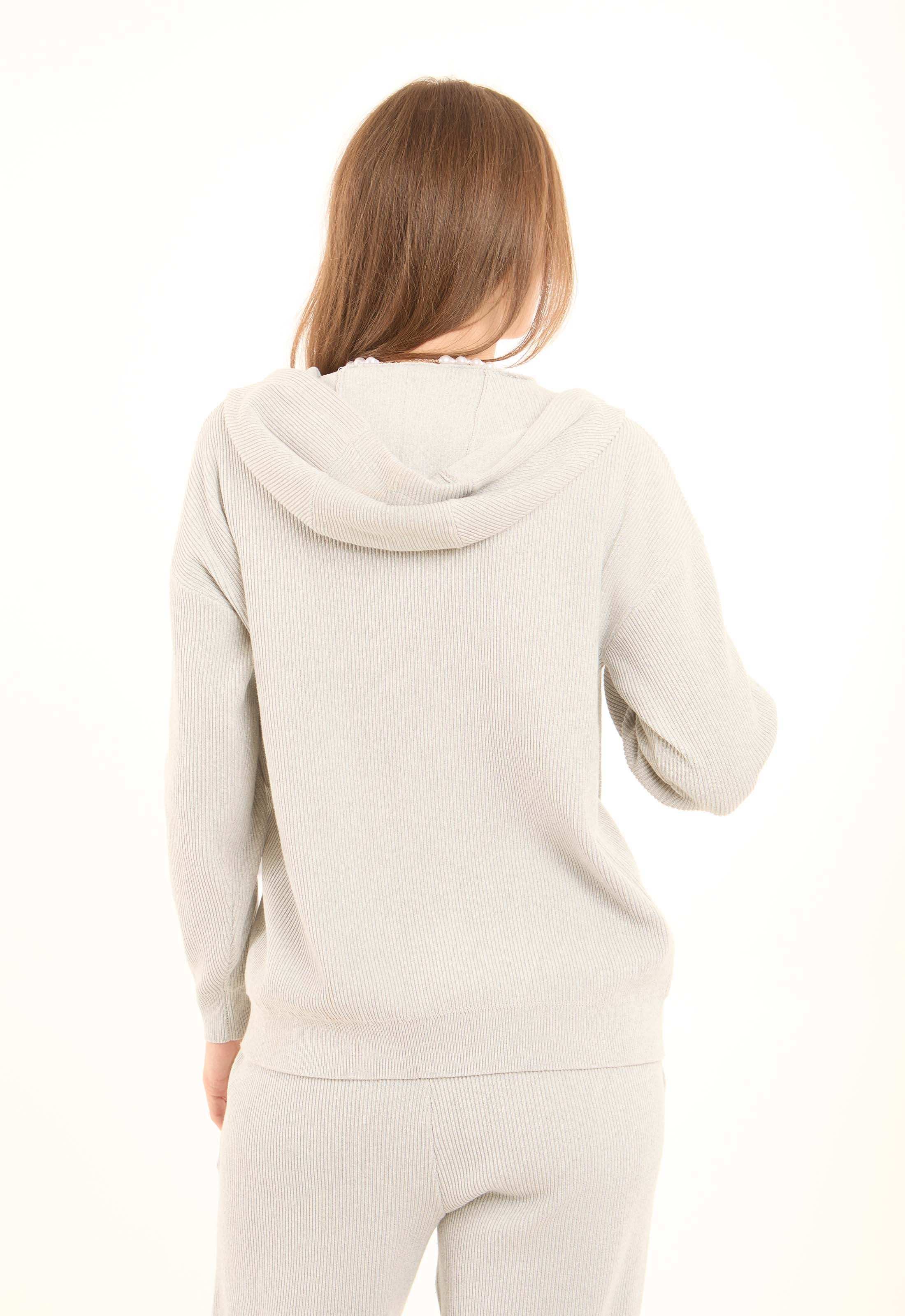 Regular Fit Casual Ribbed Hoodie