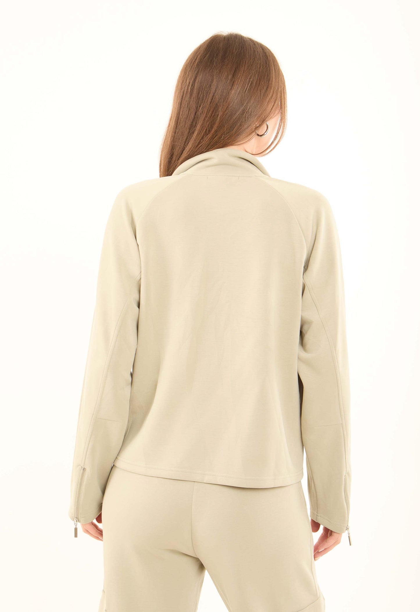 Solid Zip-Up Jacket with Front Pockets