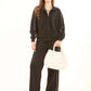 Track Pants with Contrast Piping Detail