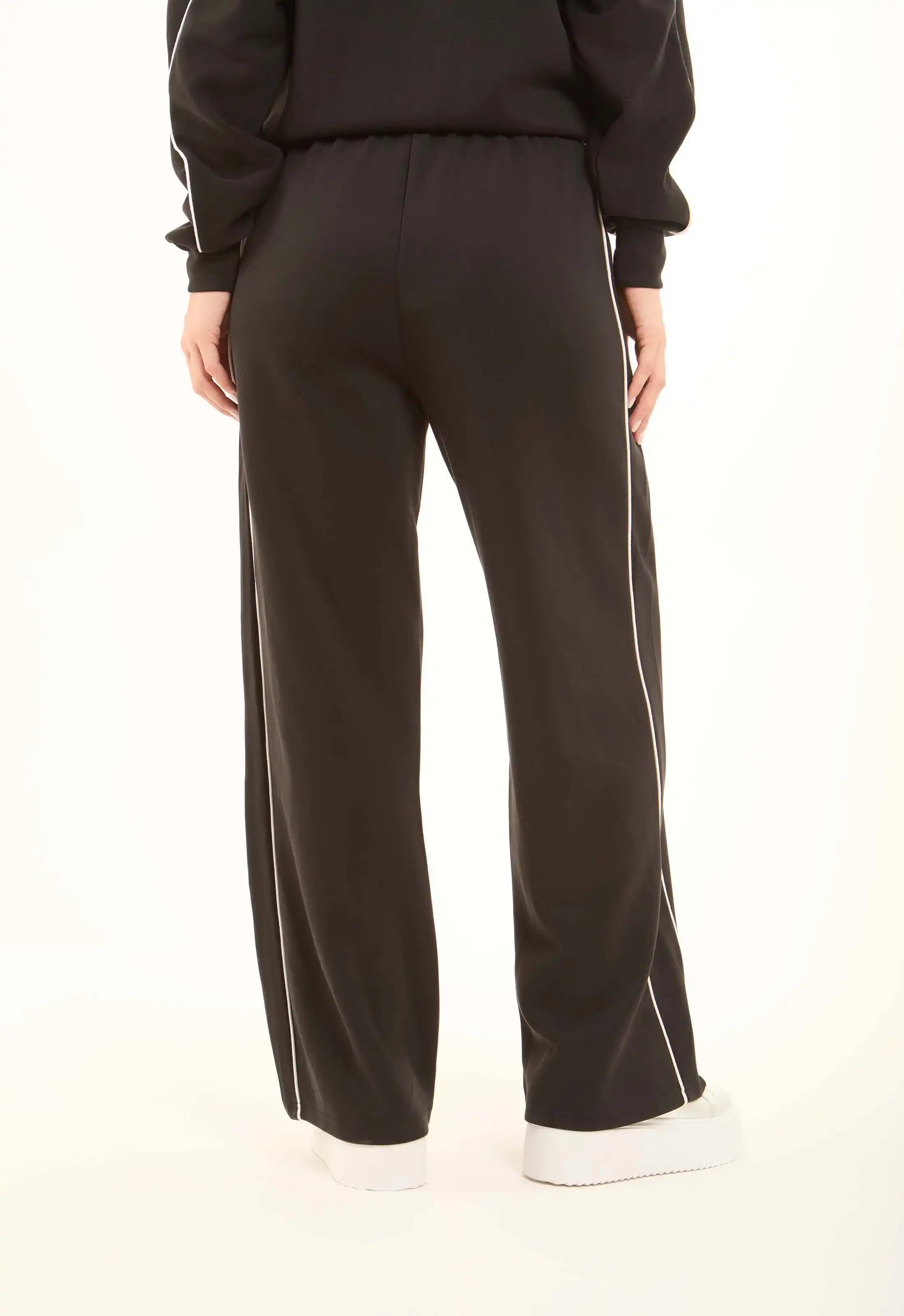 Track Pants with Contrast Piping Detail